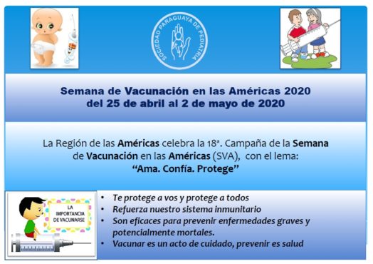 Semana de Vacunación en las Américas 2020.