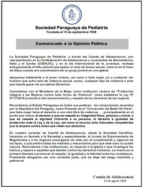 Comunicado a la Opinión pública