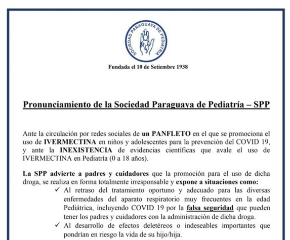 Comunicado INVERMECTINA