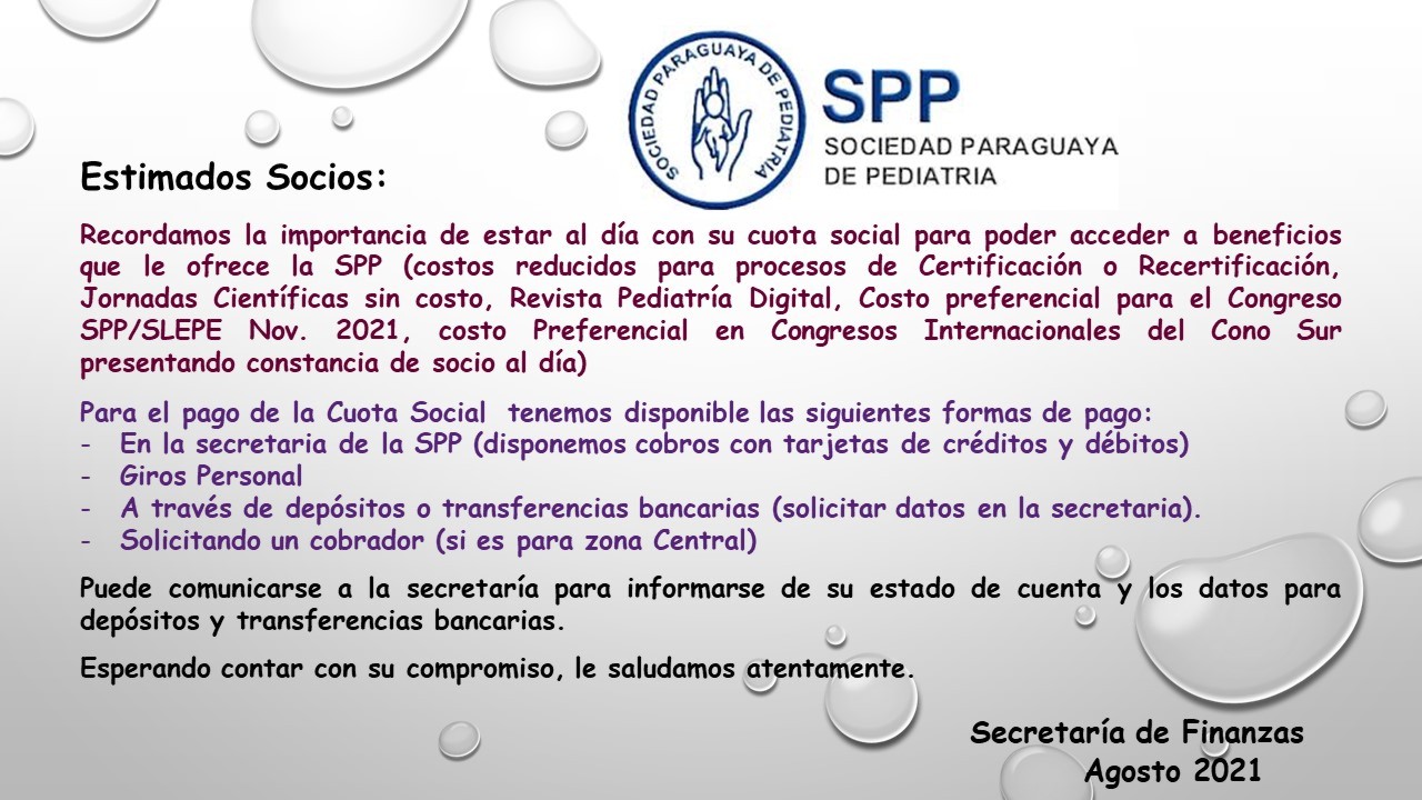 Estimados Socios