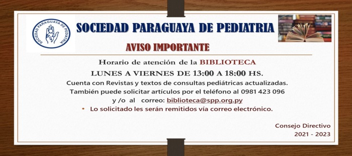 Horario de atención de la Biblioteca