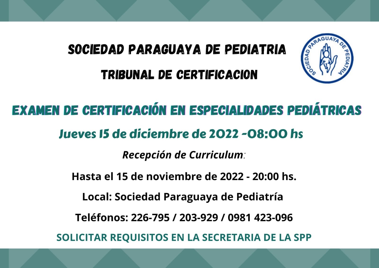 Exámen de Certificación en Especialidades Pediátricas
