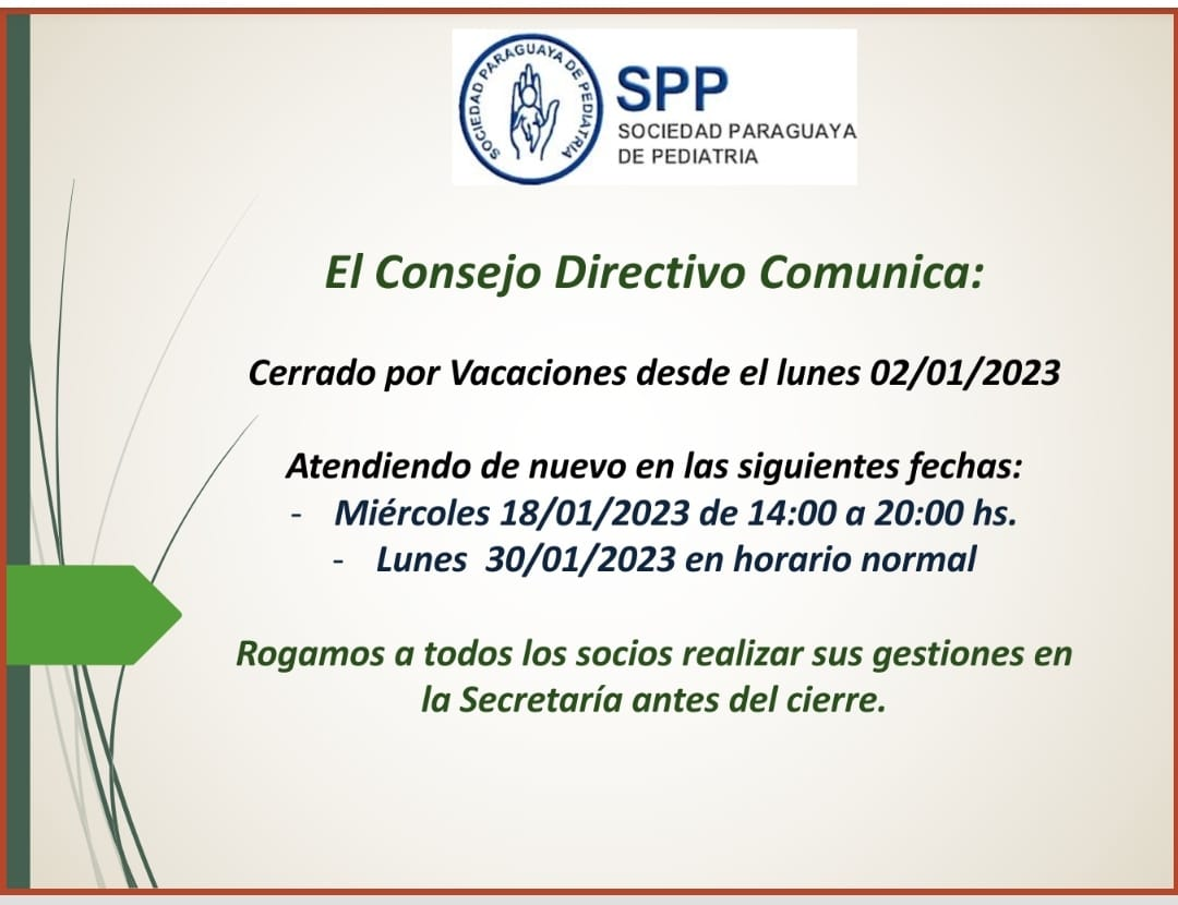 El Consejo Directivo Comunica: