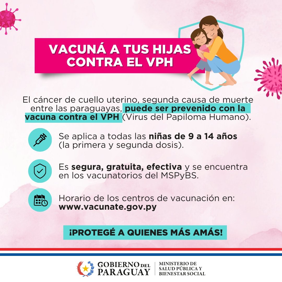 Vacuná a tus hijas con el VPH