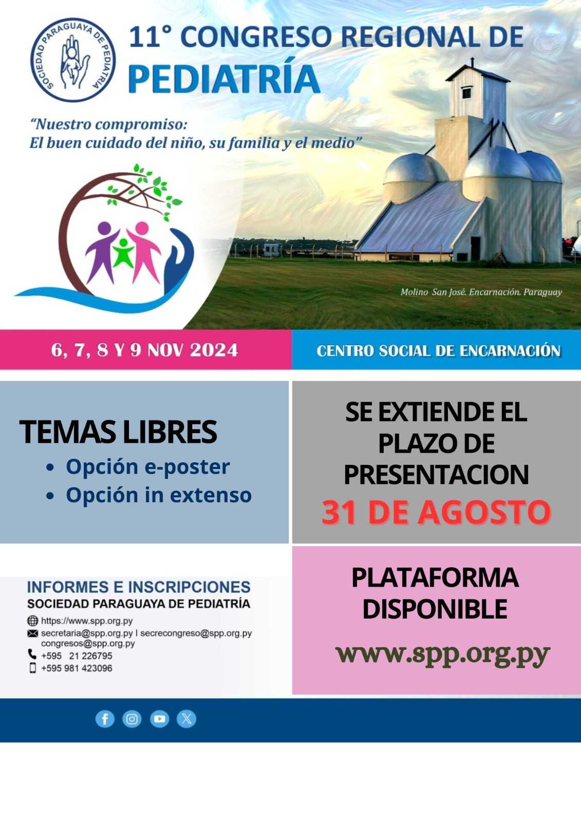 SE EXTIENDE EL PLAZO PRESENTACIÓN DE TEMAS LIBRES