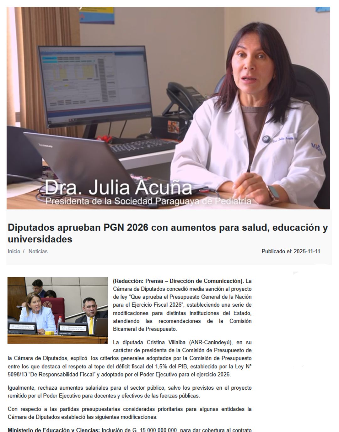 VIDEO – Programa Ampliado de Inmunizaciones (PAI)