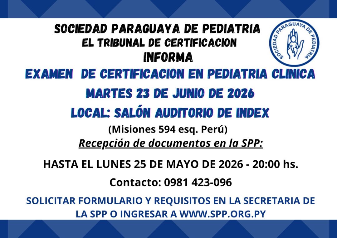 Examen de Certificación en Pediatría Clínica